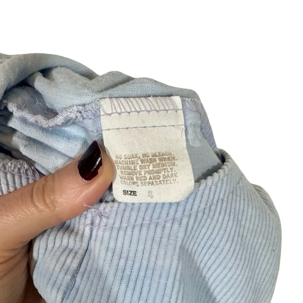 Vintage Oshkosh Corduroy Blue Overall Dress A Stitch in Time Made in USA 80s